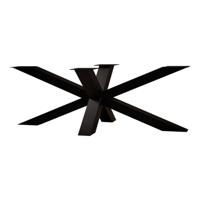 Stalen matrix zwart spinpoot 240 bij 80 cm en hoogte 72 cm (10 x 10 cm) - thumbnail