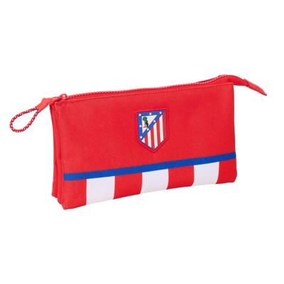 Pennenetui met 3 vakken Atlético Madrid Rood 22 x 12 x 3 cm