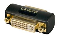 LINDY 41233 DVI Adapter [1x DVI-bus 24+5-polig - 1x DVI-bus 24+5-polig] Zwart - thumbnail