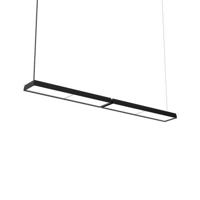 Louis Poulsen Slim Box Suspended Double Hanglamp - 3000K 4773lm Dali - Micro Prismatic - Zwart - thumbnail