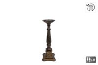 CosyDecor Kandelaar "kathedraal" zwart hout h44cm - thumbnail