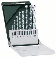Bosch Accessories 2609255462 Steen-spiraalboorset 8-delig 3 mm, 4 mm, 5 mm, 6 mm, 7 mm, 8 mm, 9 mm, 10 mm Cilinderschacht 1 set(s) - thumbnail
