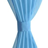 VidaXL Turquoise vitrage 140 x 245 cm 2 stuks - thumbnail