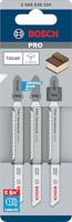 Bosch decoupeerzaagbladen [3x] - T101AIF - hardhout - 2608636224 - thumbnail