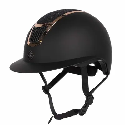 Fair Play Quantinum Eclipse rosegold wide visor cap zwart maat:s