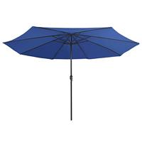 Parasol met metalen paal 390 cm azuurblauw - thumbnail