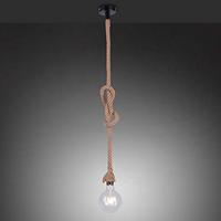 Just Light Hang touwlampRope zwart met bruin - 15481-18 - thumbnail