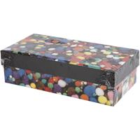 Creativ Company Pompons, d 5-40 mm, ca. 720 stuk, diverse kleuren, 200 gr/ 1 doos - thumbnail