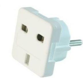 Gembird A-AC-UKEU-001 netstekker adapter Type G (VK) Type F Wit