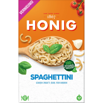Honig Deegwaar Spaghettini 550 g bij Jumbo