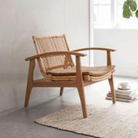 MUST Living Fauteuil 'Marvin' Teakhout en rotan - thumbnail