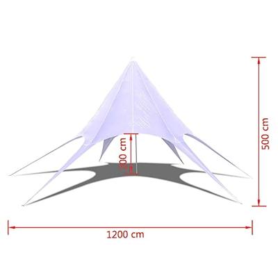Prieel zeshoekige ster 12 m