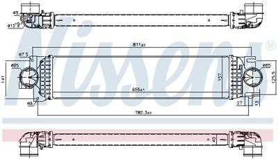 Intercooler, inlaatluchtkoeler 961236