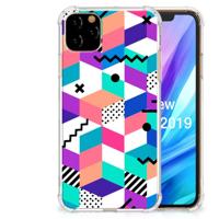Apple iPhone 11 Pro Max Shockproof Case Blokken Kleurrijk - thumbnail