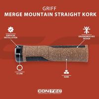 CONTEC handvatten "merge mountain straight kork" ct grips merge mountain straight cork, 140mm - thumbnail