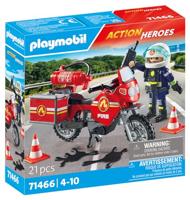 Playmobil 71466 action heroes brandweer op de plaats van het ongeval - thumbnail