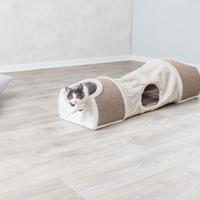 TRIXIE KRABTUNNEL LICHTGRIJS / BRUIN / TAUPE 110X30X38 CM - thumbnail