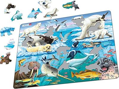Selecta Larsen legpuzzel dieren - pooldieren, 75st. Selecta Larsen legpuzzel dieren - pooldieren, 75st.