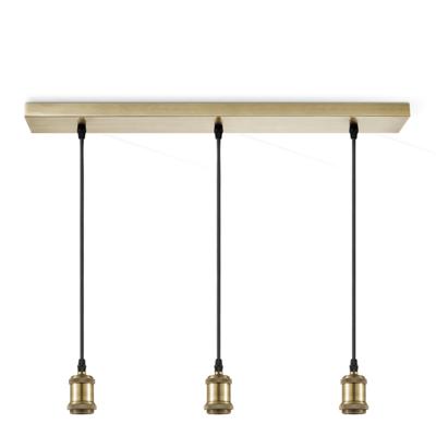 Light depot - hanglamp pendel Vintage 3L Beam - brons - Outlet Light depot - hanglamp pendel Vintage 3L Beam - brons - Outlet