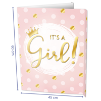 Raambord It&apos;s A Girl! (60x45cm) - thumbnail