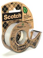 Plakband Magic Tape A greener choice ft 19 mm x 15 m, op dispenser van 100 % gerecycleerd plastic - thumbnail