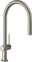 Hansgrohe Talis M54 ééngreeps keukenmengkraan 210 met uitttrekbare vuistdouche, 2 straalsoorten, rvs look - thumbnail