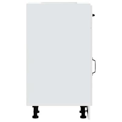 Keuken onderkast Lucca bewerkt hout hoogglans wit Keuken onderkast Lucca bewerkt hout hoogglans wit