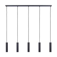 Ztahl Hanglamp Salerno 5 lichts L 120 cm zwart - thumbnail