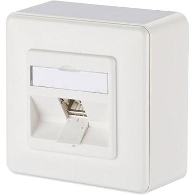 Metz Connect 130B12D10002-E Netwerkdoos Opbouw (op muur) CAT 6A 1 poort Zuiver wit Metz Connect 130B12D10002-E Netwerkdoos Opbouw (op muur) CAT 6A 1 poort Zuiver wit