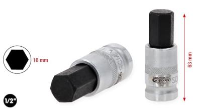 KS Tools 1/2 Bit-Stecknuss Innensechskant Inbus-bit 1 stuk(s)