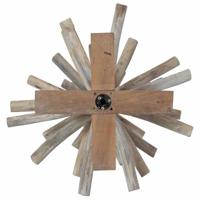 Kerstboom met standaard Bruin 90 cm Massief teakhout - thumbnail