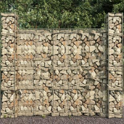 Schanskorven 3 st 25x25x197 cm gegalvaniseerd staal Schanskorven 3 st 25x25x197 cm gegalvaniseerd staal