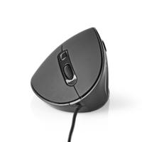 Nedis ERGOMSWD100BK Ergonomic Wired Mouse 3200 Dpi 6-button Black - thumbnail