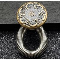 Op en Top Zwanger Broek Verlenger Zilver Veer Koper Bloem - thumbnail