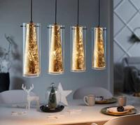 Eglo Eetkamer hanglampPinto Gold 4-lichts zwart met goud - 97653 - thumbnail