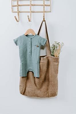 Baby's Only boxpakje korte mouw Melange Stone Green Maat