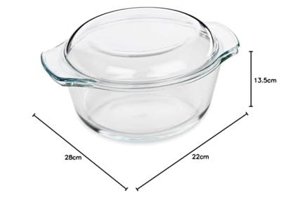 KUCHENPROFI - Bakken - Ovenschaal met deksel 22cm KUCHENPROFI - Bakken - Ovenschaal met deksel 22cm