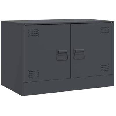 Tv-meubelen 2 st 67x39x44 cm staal antracietkleurig