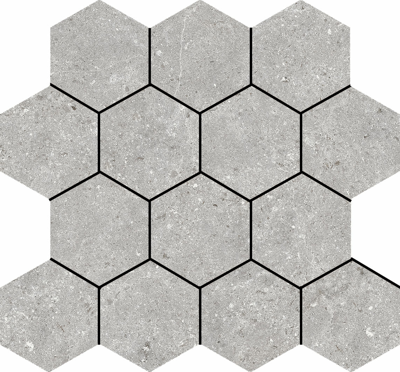 Stoneland Pearl mozaiek hexagon op net van 29x27cm