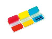 Post-it Index Strong, ft 25,4 x 38 mm, set van 3 kleuren (rood, geel en blauw), 22 tabs per kleur - thumbnail