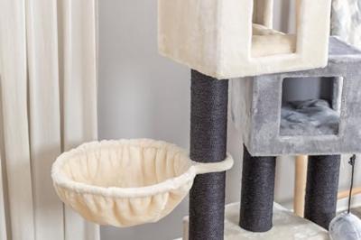 TRIXIE KRABPAAL ENZO CREME / GRIJS / ZWART 60X50X156 CM TRIXIE KRABPAAL ENZO CREME / GRIJS / ZWART 60X50X156 CM