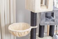 TRIXIE KRABPAAL ENZO CREME / GRIJS / ZWART 60X50X156 CM - thumbnail