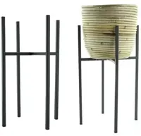 Metal stand black 21x21h35cm - thumbnail