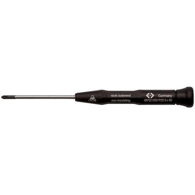 C.K T4875X ESD ESD Kruiskop schroevendraaier PZ 0 Koplengte: 60 mm DIN EN 61340-2