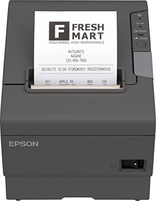 TM T88V - Kwitantieprinter - thermische lijn - Rol (8 cm) - tot 300 mm/sec - USB, serieel - donkergrijs TM T88V - Kwitantieprinter - thermische lijn - Rol (8 cm) - tot 300 mm/sec - USB, serieel - donkergrijs