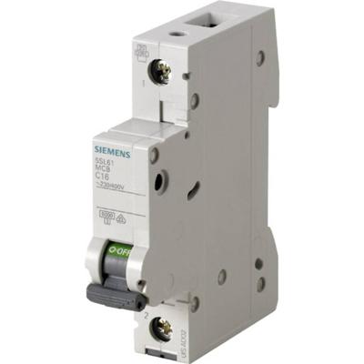 Zekeringautomaat 1-polig 20 A 230 V, 400 V Siemens 5SL61206 Zekeringautomaat 1-polig 20 A 230 V, 400 V Siemens 5SL61206