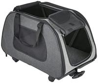 TRIXIE REISMAND TROLLEY ZWART / LICHTGRIJS 67X34X43 CM - thumbnail