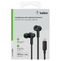 Belkin hoofdtelefoon met Lightning Rockstar design, ontworpen voor iPhone XS, XS Max, XR, 8/8 Plus en andere Kopfhörer mit Lightning Connector zwart - thumbnail