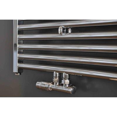 Riko Set Onderblok Compleet Haaks Links - 16x2.0+15 Knel - Chroom