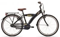 Bikefun fiets bike fun 24 inch urban | nexus-3 | zwart - thumbnail